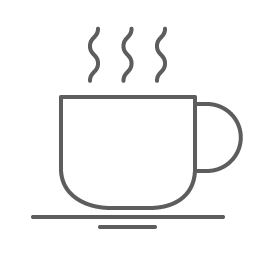 Coffee cup representing personal customer service